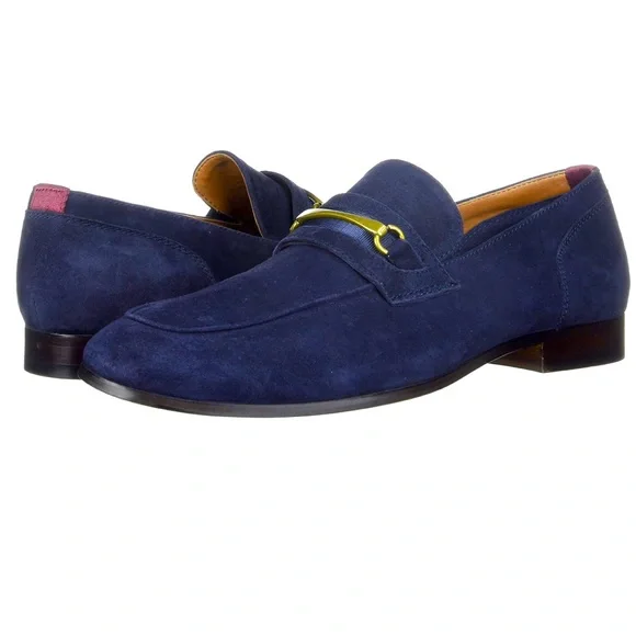 Aldo | Shoes | Aldo Mens Blue Suede Murat Loafers Size 3m  display picture 1